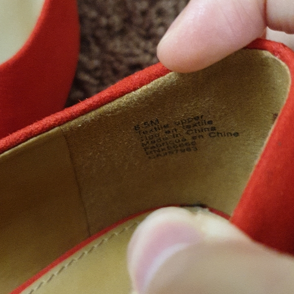 14th Union Block heel Red Suede shoes - Picture 5 of 8